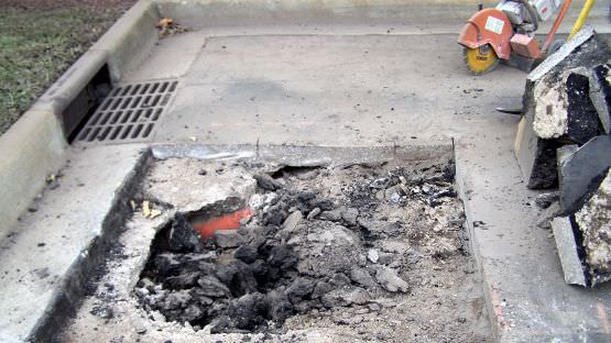 Infrared Pothole asphalt patch repair process