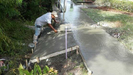 Sidewalk Concrete services trowelled