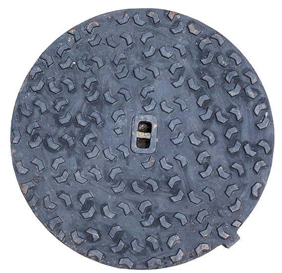 Manhole Cover for Water on white