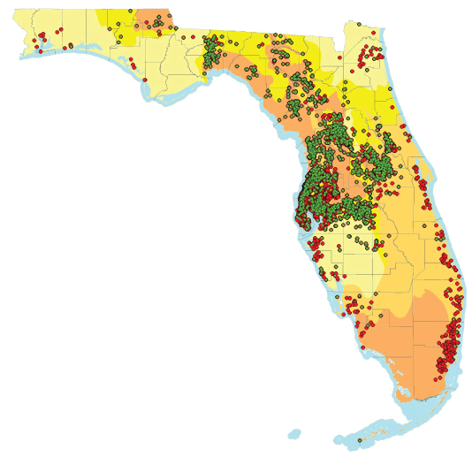 Florida Sinkhole Map By County