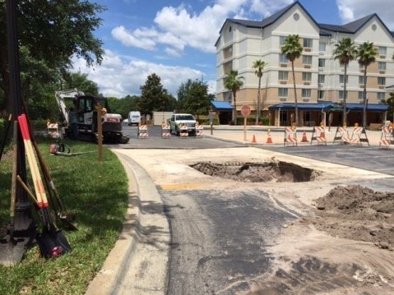 Central Florida sinkhole repair